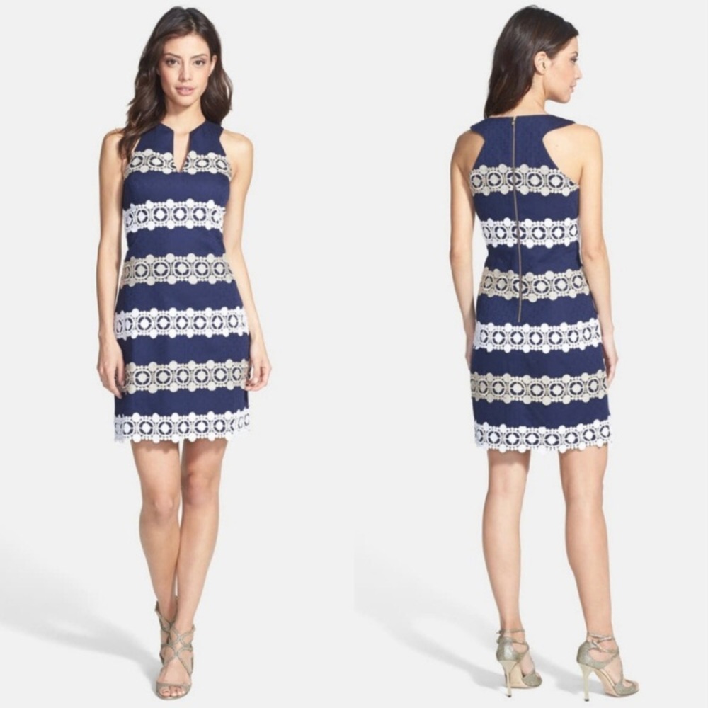 Lilly Pulitzer Augusta Lace Stripe Jacquard Dress